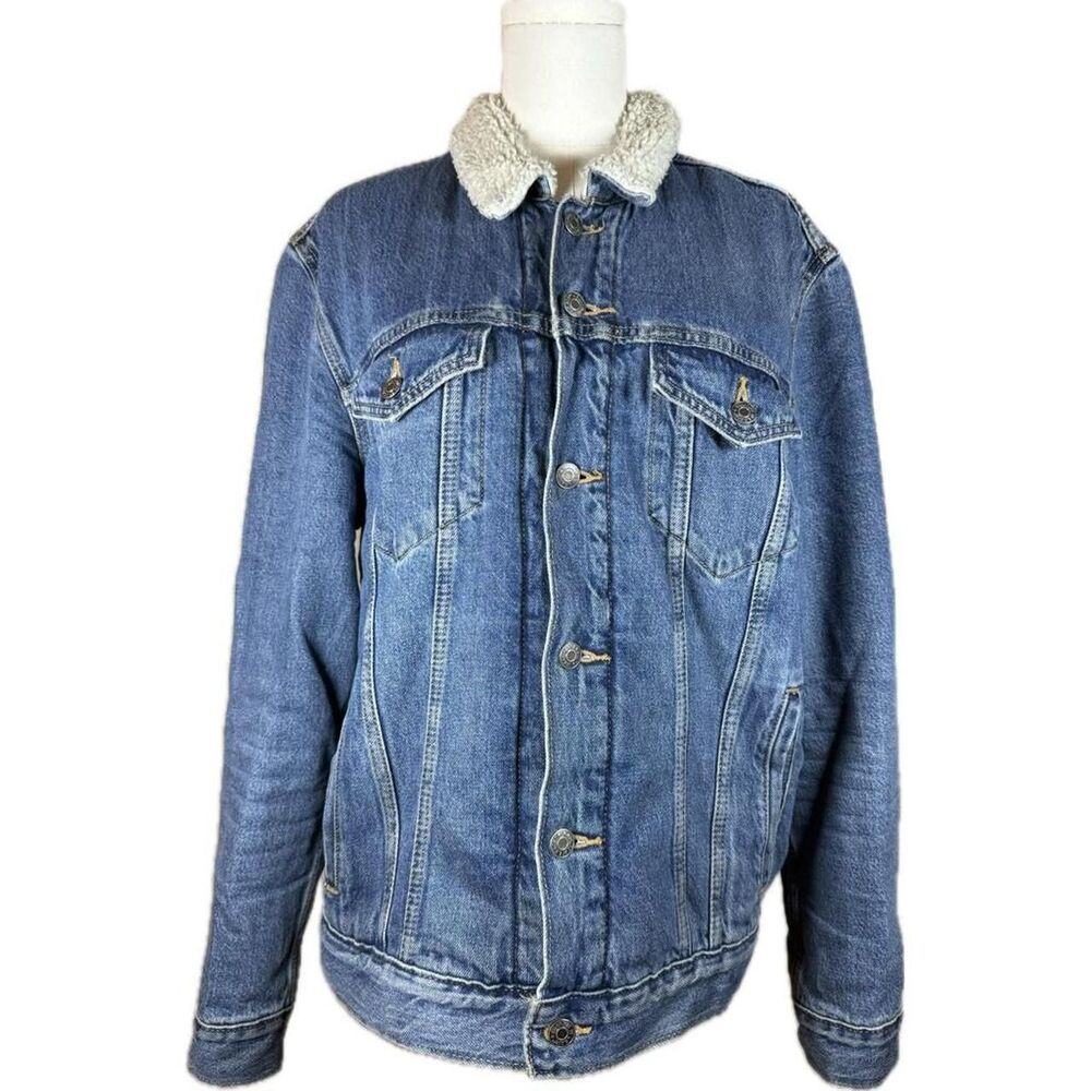 Levi-s Men's Blue and White Jacket